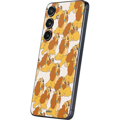 Disney Lady & The Tramp Lady Pattern Galaxy S25 Skin